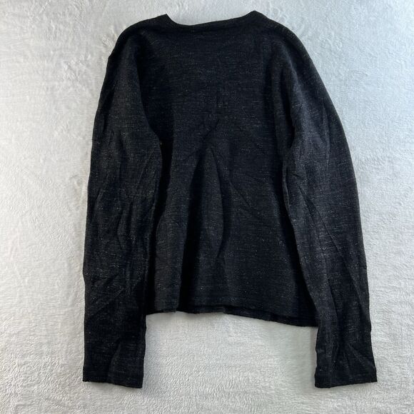 Vince Mens XL Henley Pullover Sweater Knit Wool Linen Blend Gray Long Sleeve - Picture 11 of 12